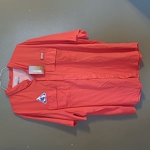 Ocean Coast Coral Fishing Shirt, Size 3XLT